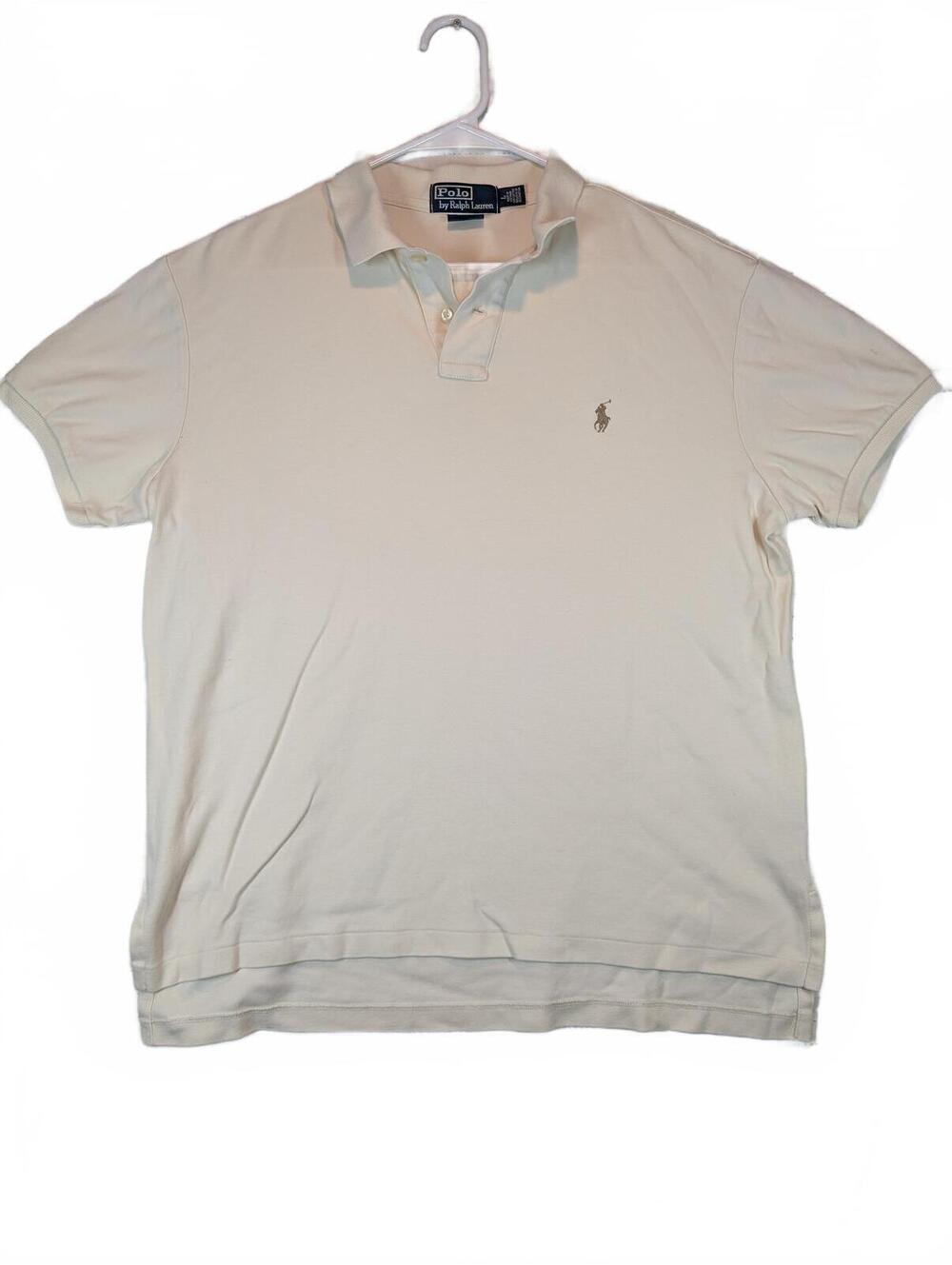 Polo Ralph Lauren Mesh Polo Shirt Pony Logo Preppy Short Sleeve Top Mens Large